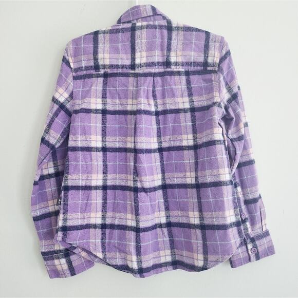 5 New purple plaid button down shirt - Picture 3 of 3